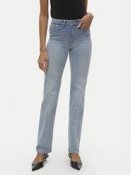 Vero Moda Jeansy Flash 10306824 Niebieski Straight Fit. Niebieskie jeansy damskie Vero Moda, bez wzorów, z bawełny. Za 209.99 zł.