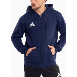 Bluza Męska adidas Entrada 26 z Kapturem Rozsuwana Sportowa Bawełniana XXL. Niebieskie bluzy sportowe męskie Adidas, m, bez wzorów, z bawełny, z kapturem. Za 147.00 zł.