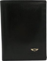 Peterson Portfel męski skórzany PTN 22310-VT BLACK. Czarne portfele męskie Peterson, bez wzorów. Za 158.34 zł.