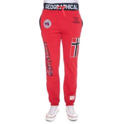 Spodnie dresowe Geographical Norway MYER RED DB MEN 317 czerwony męska. Czerwone spodnie sportowe męskie Geographical Norway, m, bez wzorów, z dresówki, trekkingowe. Za 119.00 zł.