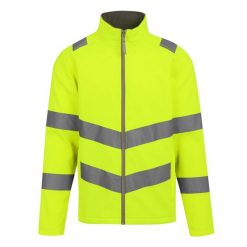 Męska 2warstwowa Kurtka Soft Shell Pro Contract Ablaze HiVis. Białe kurtki męskie Regatta, l, bez wzorów, sportowe, bez kaptura. Za 142.99 zł.