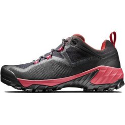 Buty trekkingowe damskie Mammut Sapuen Low GTX. Czerwone obuwie trekkingowe damskie Mammut, z gore-texu, bez zapięcia. Za 738.70 zł.