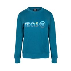 Podstawowa bluza bawełniana dla kobiet Izas RODHES W. Niebieskie bluzy damskie IZAS, bez wzorów, z bawełny, sportowe, bez ramiączek, bez kaptura. Za 160.83 zł.