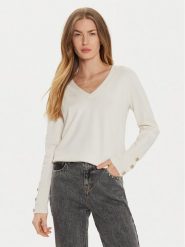 Morgan Sweter 242-MGOLD Écru Regular Fit. Swetry nierozpinane damskie Morgan, xl, bez wzorów, z wiskozy, bez kołnierzyka, bez ramiączek. Za 149.99 zł.