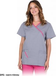 R.E.I.S. ARIA-J - bluza damska ochronna z krótkim rękawem, 2 kieszenie, bez guzików 2XL. Brązowe bluzy damskie R.E.I.S., s, bez wzorów, bez ramiączek, bez kaptura. Za 52.00 zł.