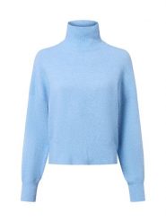 Samsøe Samsøe Sweter z dzianiny z zawartością alpaki - Nola Kobiety niebieski, XS. Niebieskie swetry nierozpinane damskie Samsøe & Samsøe, xs, bez wzorów, z dzianiny, eleganckie, bez kołnierzyka, bez ramiączek. Za 429.95 zł.