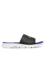 Skechers Klapki Go Consistent Slippers 2.0 229269/BKBL Czarny. Czarne klapki męskie Skechers, bez wzorów, ze skóry, bez zapięcia. Za 199.99 zł.