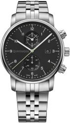 Zegarek męski Wenger 01.1743.122 srebrny. Szare zegarki męskie Wenger, bez wzorów, srebrne. Za 1,181.00 zł.