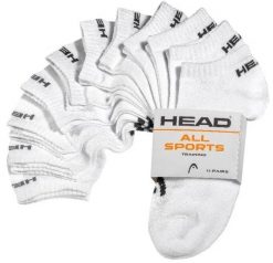 Skarpety Head Elements Sneaker 11 par, niskie, białe, rozmiar 35-38. Białe skarpetki damskie Head, bez wzorów, z bawełny. Za 166.99 zł.
