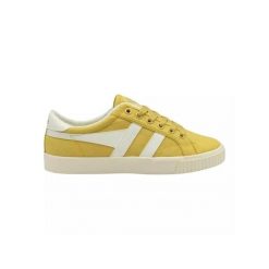 Chaussures Femme Gola CLA280 Marron Jaune Gola. Białe obuwie sportowe damskie Gola, bez wzorów, bez zapięcia. Za 342.00 zł.
