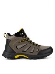 Hunter Trekkingi MASON MID HIKER WP Beżowy. Brązowe botki męskie Hunter, bez wzorów, ze skóry, bez obcasa, bez zapięcia. Za 379.99 zł.