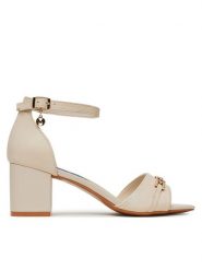 MEXX Sandały MX/022C-HY Beżowy. Brązowe sandały damskie Mexx, bez wzorów, ze skóry, bez obcasa, na słupku, bez zapięcia. Za 179.99 zł.