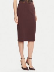 Elisabetta Franchi Spódnica ołówkowa GO-137-56E2-V320 Bordowy Regular Fit. Czerwone spódnice damskie Elisabetta Franchi, bez wzorów, z syntetyku, ołówkowe. Za 1,389.00 zł.