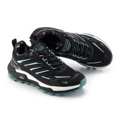 Buty terenowe damskie Alpine Pro Polexe przewiewne. Czarne obuwie trekkingowe damskie Alpine Pro, bez zapięcia. W wyprzedaży za 299.00 zł.