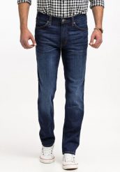 MUSTANG TRAMPER TAPERED MĘSKIE SPODNIE JEANSOWE JEANSY DŻINSY DENIM BLUE 1015352 5000 982. Niebieskie jeansy męskie Mustang, na zimę, z bawełny, casualowe. Za 229.99 zł.