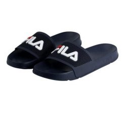 Męskie Klapki Morro Bay Spiro. Niebieskie klapki męskie Fila, bez wzorów, z gumy, z otwartym noskiem, bez zapięcia. Za 135.99 zł.