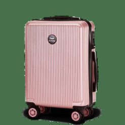 Walizka kabinowa Wings PC African Eagle 2.0 20" PINK. Czerwone walizki damskie Wings, bez wzorów, z materiału. Za 199.90 zł.