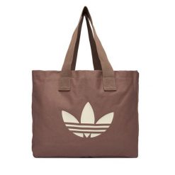 Torebka adidas. Brązowe shopperki damskie Adidas, bez wzorów, bez dodatków. Za 109.99 zł.