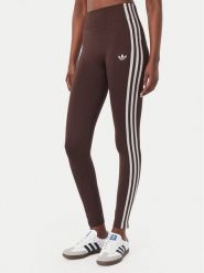Adidas Legginsy Essentials 3-Stripes Seamless Tights KZ4101 Brązowy Slim Fit. Brązowe legginsy damskie Adidas, bez wzorów, z syntetyku. Za 219.99 zł.
