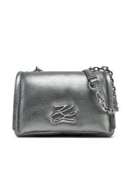 KARL LAGERFELD Torebka A1W30172 Srebrny. Szare torebki do ręki damskie KARL LAGERFELD, bez wzorów, ze skóry, bez dodatków. Za 699.99 zł.