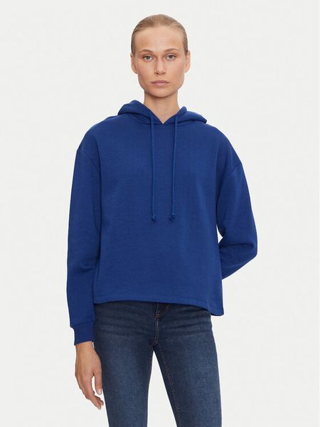 Pieces Bluza Chilli 17113437 Niebieski Regular Fit. Niebieskie bluzy damskie Pieces, xs, bez wzorów, z bawełny, bez ramiączek, bez kaptura. Za 59.99 zł.