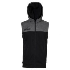 Kurtka Spalding Street Hooded Sleeveless. Czarne kurtki męskie SPALDING, m, bez wzorów, z materiału, eleganckie, z kapturem. Za 141.00 zł.
