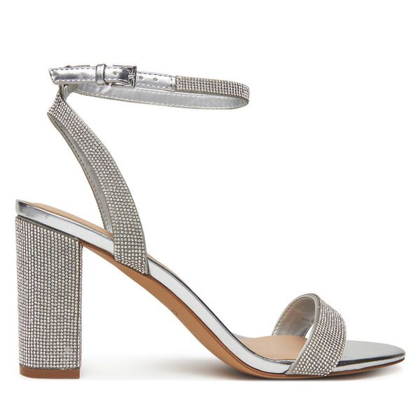 Sandały Aldo. Szare sandały damskie Aldo, bez wzorów, bez obcasa, na słupku, bez zapięcia. Za 419.99 zł.