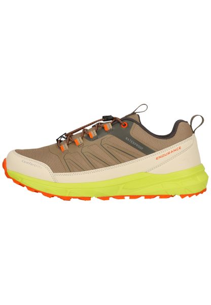 Buty trekkingowe Endurance Ferill WP. Brązowe obuwie trekkingowe damskie Endurance, z materiału, bez zapięcia. Za 262.00 zł.