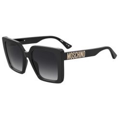 Okulary przeciwsłoneczne MOSCHINO MOS172/S 807 dla kobiet, rozmiar 54 mm. Czarne okulary przeciwsłoneczne damskie MOSCHINO. W wyprzedaży za 651.05 zł.