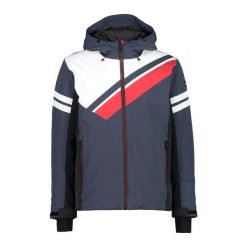 Kurtka narciarska męska CMP 31W0097. Szare kurtki sportowe męskie CMP, na zimę, l, bez wzorów, bez kaptura, narciarskie. Za 759.99 zł.