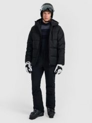 4F Spodnie narciarskie softshellowe membrana 8000 męskie - czarne 3XL. Czarne spodnie sportowe męskie 4F, m, bez wzorów, z softshellu, narciarskie. Za 499.99 zł.
