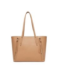 JENNY Torebka C-JNY-M-009-08 Beżowy. Brązowe shopperki damskie Jenny, bez wzorów, z materiału, bez dodatków. Za 159.99 zł.