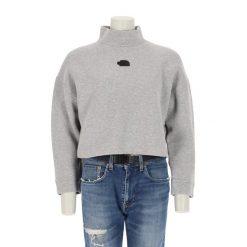 Second life - Damska szara bluza TNF - Jak nowy. Szare bluzy damskie The North Face, bez wzorów, bez ramiączek, bez kaptura. Za 127.76 zł.