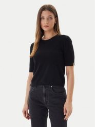 United Colors Of Benetton Sweter 1002D10D2 Czarny Regular Fit. Czarne swetry nierozpinane damskie United Colors Of Benetton, s, bez wzorów, z wełny, bez kołnierzyka, bez ramiączek. Za 229.99 zł.