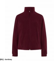 JHK - Bluza polarowa damska, taliowana, z suwakiem i dwoma zapinanymi kieszeniami bordowy XL. Czerwone bluzy damskie JHK, xl, bez wzorów, z polaru, bez ramiączek, bez kaptura. Za 54.92 zł.