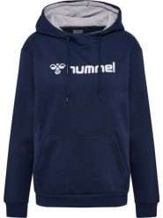 Bluza damska z kapturem Hummel Mover. Niebieskie bluzy damskie Hummel, l, bez wzorów, z bawełny, bez ramiączek, z kapturem. Za 176.50 zł.