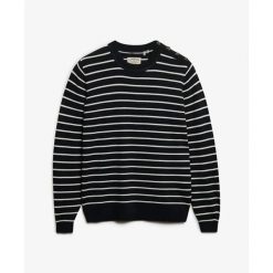 Bluza damska Superdry Essential Jumper. Niebieskie bluzy damskie Superdry, s, bez wzorów, eleganckie, bez ramiączek, bez kaptura. Za 334.90 zł.