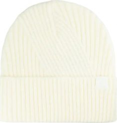 4f Czapka damska zimowa ciepła 4F F569 kremowa 4FWAW25ACAPF569 12S. Białe czapki damskie 4F, na zimę, bez wzorów. Za 36.98 zł.