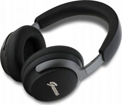 Słuchawki Guess Guess Bluetooth ANC Headphones GUBHC22PSFCSMK Black Metal Script Logo. Czarne słuchawki bezprzewodowe Guess. Za 241.50 zł.
