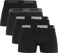 Puma Bokserki męskie Basic 4pak czarne 938198 01 2XL. Czarne bokserki męskie Puma, bez wzorów. Za 204.11 zł.