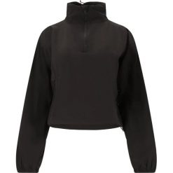 Kurtka damska Athlecia Sharma. Czarne kurtki sportowe damskie Athlecia, bez wzorów, bez ramiączek, bez kaptura. Za 261.50 zł.