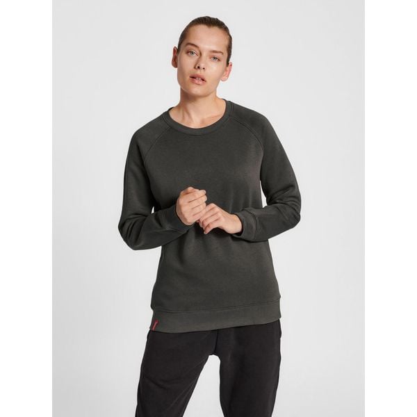 Bluza damska Hummel red Heavy. Czarne bluzy damskie Hummel, s, bez wzorów, z bawełny, klasyczne, bez ramiączek, bez kaptura. Za 155.00 zł.