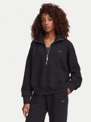 Guess Bluza V6YQ25 K4801 Czarny Regular Fit. Czarne bluzy damskie Guess, l, z aplikacjami, z syntetyku, bez ramiączek, bez kaptura. Za 344.99 zł.