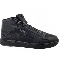 Buty do chodzenia męskie Puma Serve Pro Mid Ptx. Czarne buty sportowe męskie Puma, bez wzorów, z gumy, bez zapięcia, trekkingowe. Za 355.00 zł.