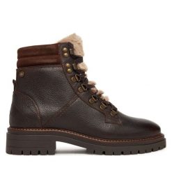 Trapery Barbour. Brązowe trapery damskie Barbour, bez zapięcia. Za 869.99 zł.
