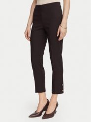 Rinascimento Spodnie capri CFC0130137003 Brązowy ciemny Slim Fit. Brązowe spodnie materiałowe damskie Rinascimento, bez wzorów, z materiału. Za 469.99 zł.
