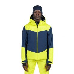 Kurtka narciarska męska Rossignol Wispile. Żółte kurtki sportowe męskie Rossignol, na zimę, m, bez wzorów, bez kaptura, narciarskie. W wyprzedaży za 1,340.30 zł.