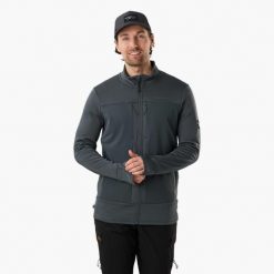 Kurtka męska Swedemount Trondheim Wind Mid Layer Full Zip z polaru. Zielone kurtki sportowe męskie SWEDEMOUNT, na zimę, m, bez wzorów, z polaru, bez kaptura, do biegania. Za 249.99 zł.