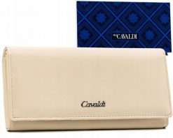 Portfel damski 4U Cavaldi GD22-DNM beżowy. Brązowe portfele damskie 4U Cavaldi, ze skóry ekologicznej. Za 44.00 zł.