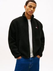 Tommy Jeans kurtka przejściowa Mężczyźni czarny, XXL. Czarne kurtki męskie Tommy Jeans, m, bez wzorów, z jeansu, sportowe, bez kaptura. Za 529.95 zł.